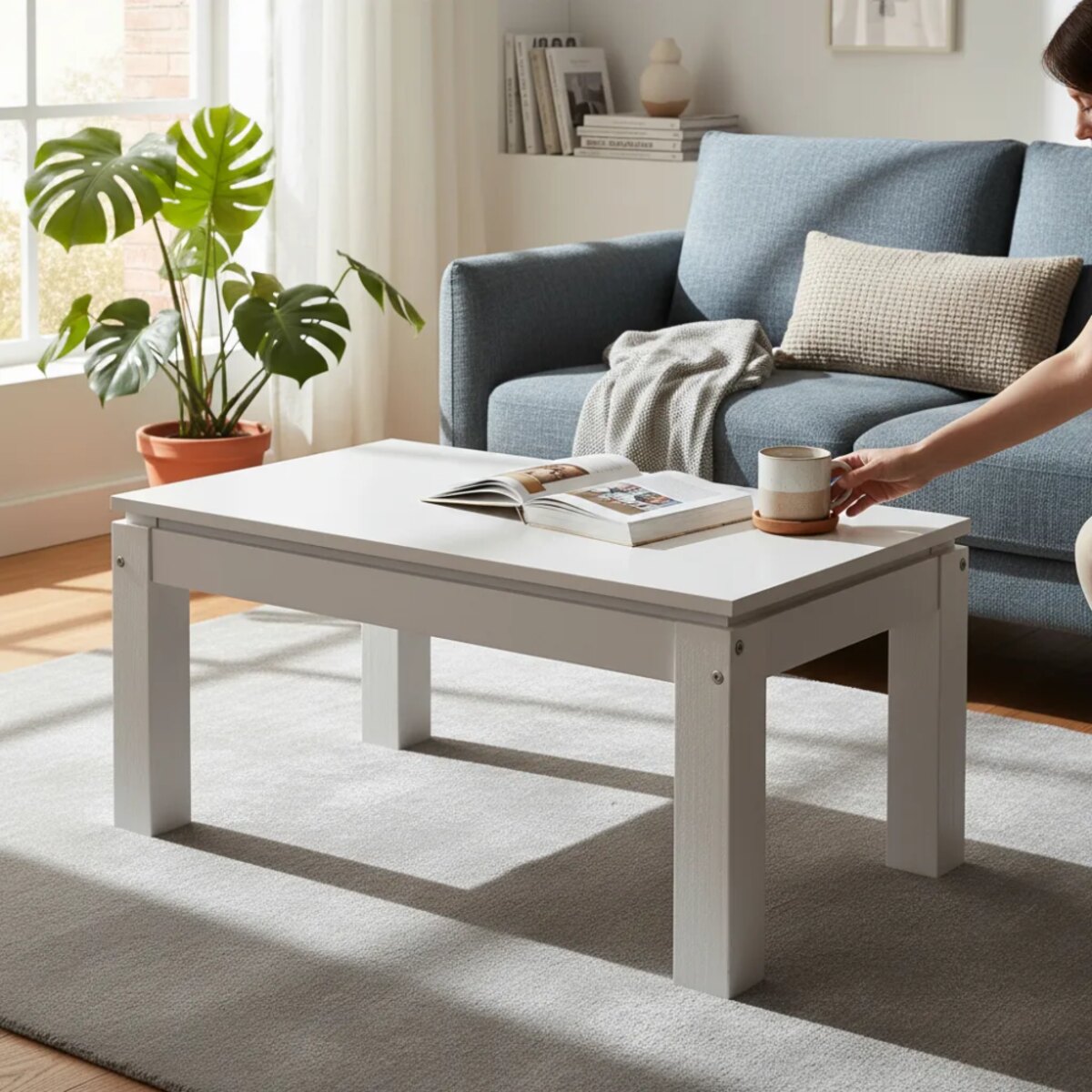 MESA RATONA MODERNA BLANCA