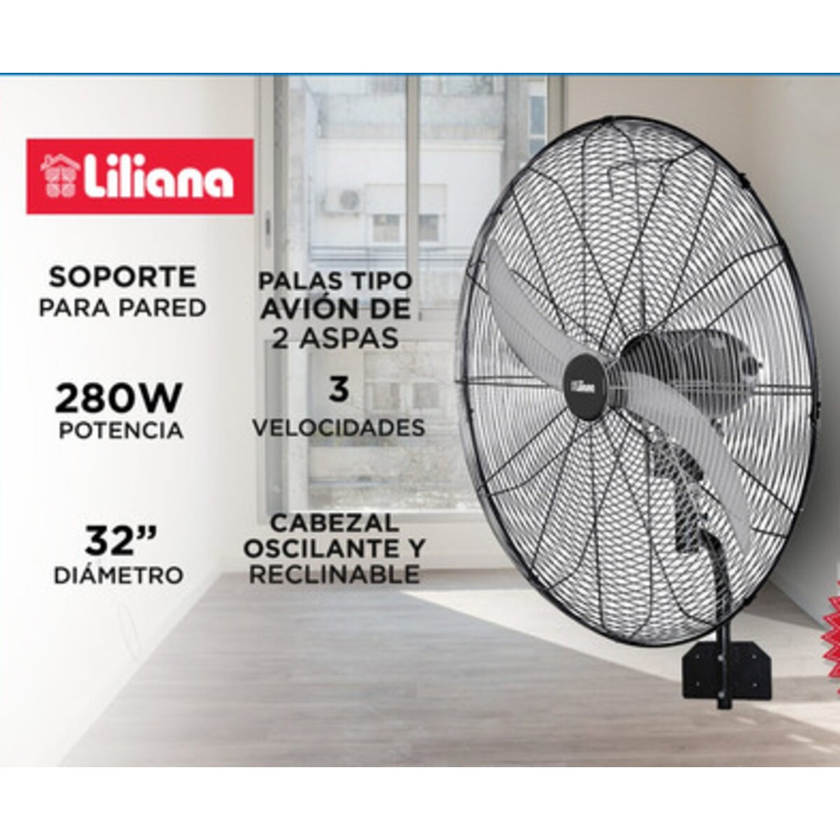 VENT. PARED LILIANA 32" VVWI32
