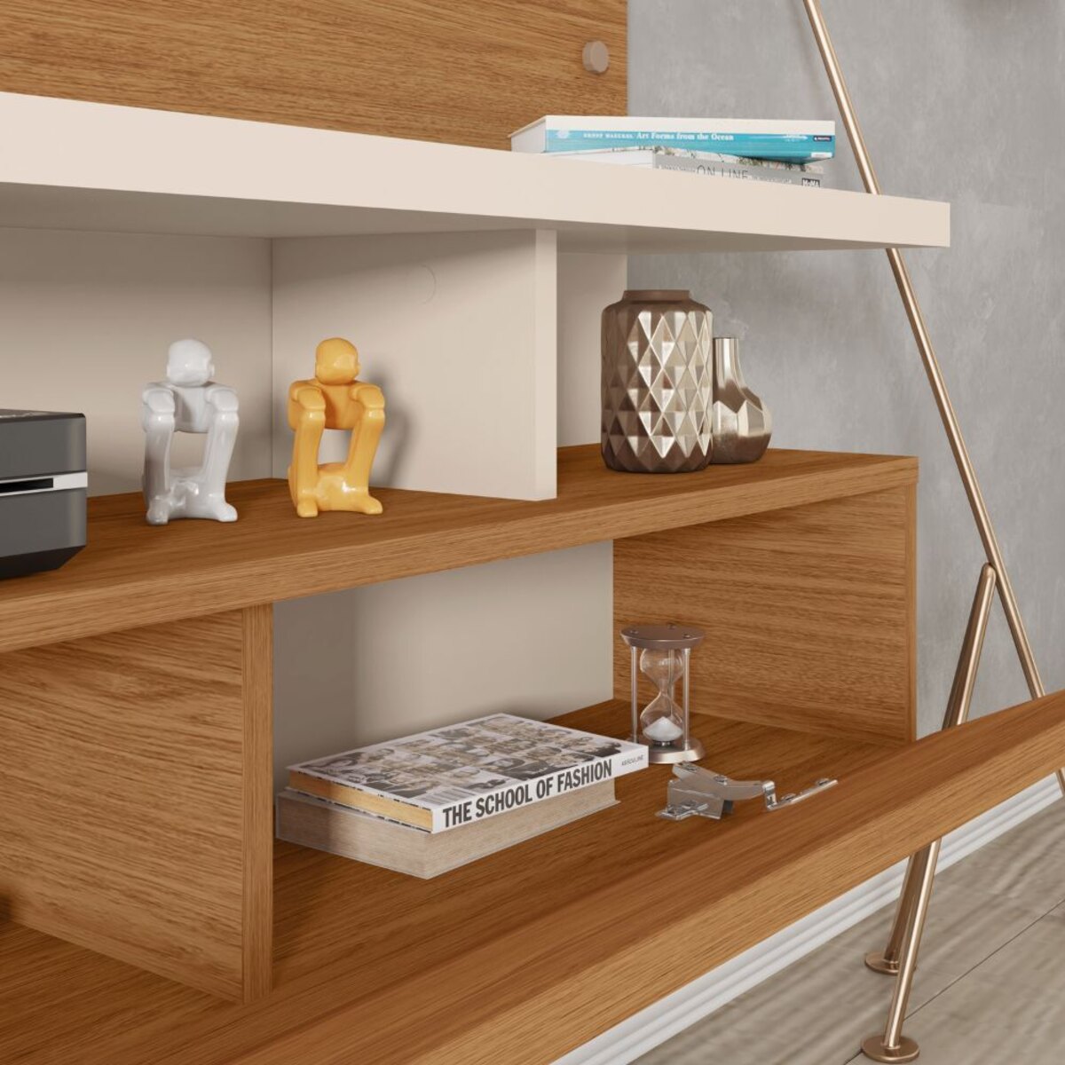 MUEBLE ORGANIZADOR PANEL TV 55"BRASIL FREIJO/BLANCO-2