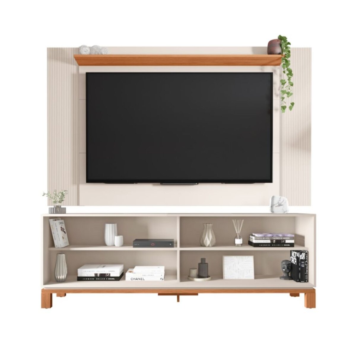 RACK TV MONDRIAN 1.8 BLANCO/FREIJO 65"-2