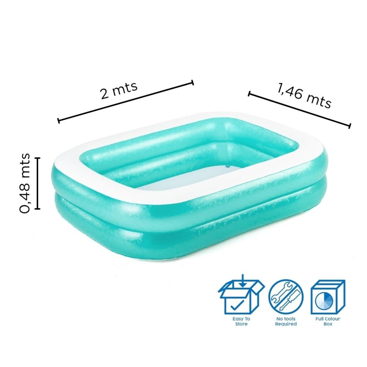 PILETA INFLABLE BESTWAY 450L 201X150 54005-2