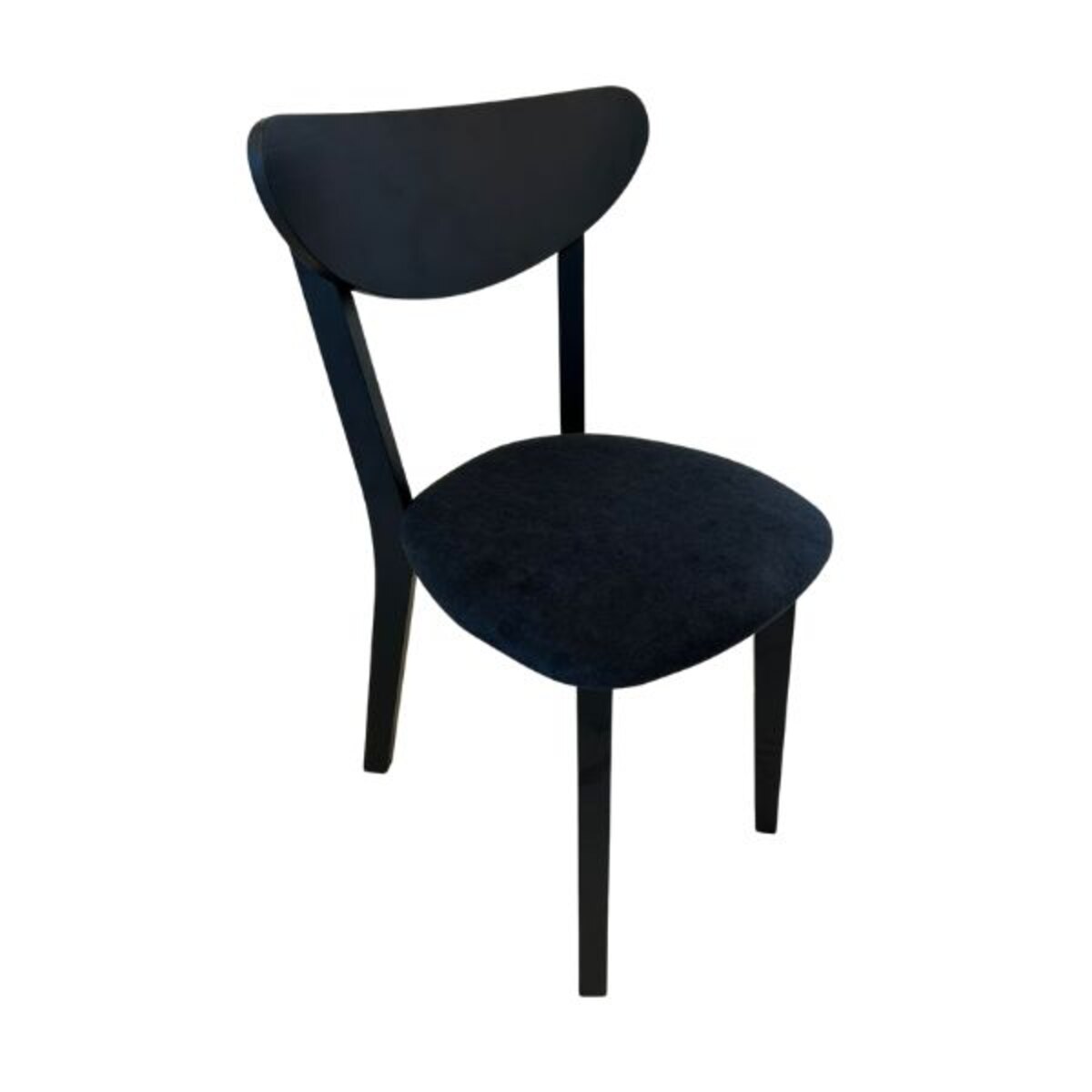 SILLA NORDICA NEGRA TAPIZ NEGRO X2-2