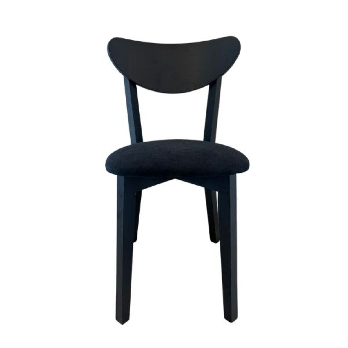 SILLA NORDICA NEGRA TAPIZ NEGRO X2-1