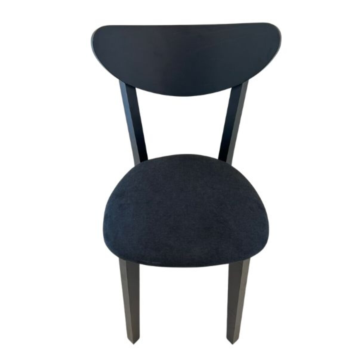 SILLA NORDICA NEGRA TAPIZ NEGRO X2-3