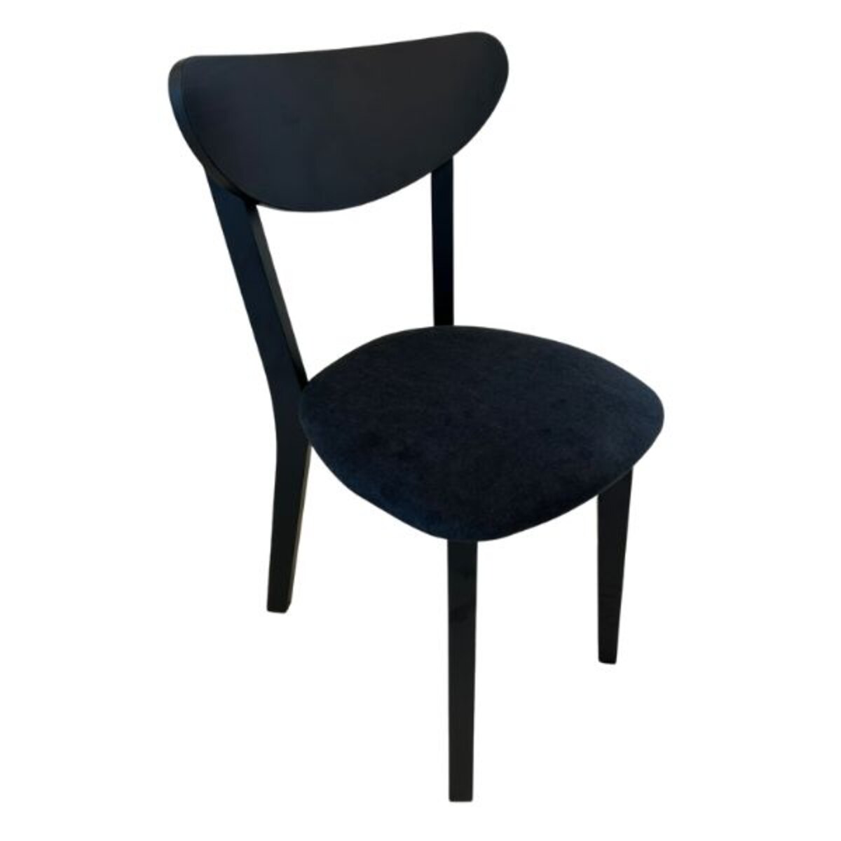SILLA NORDICA NEGRA TAPIZ NEGRO X2-4