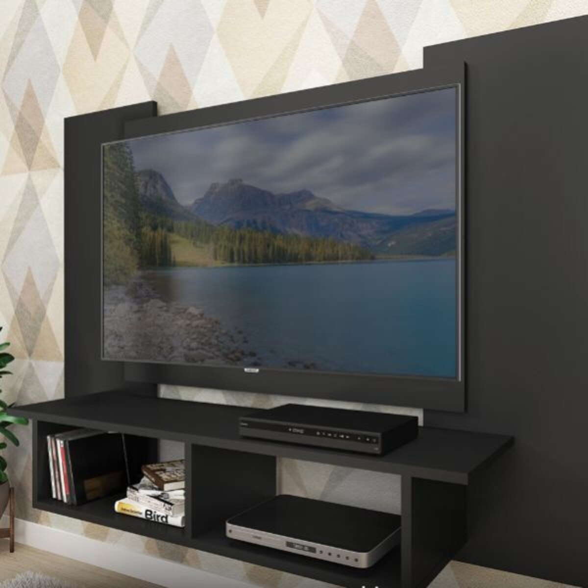 PANEL RACK TV 48 PULGADAS NEGRO - P600 FELICCI-3