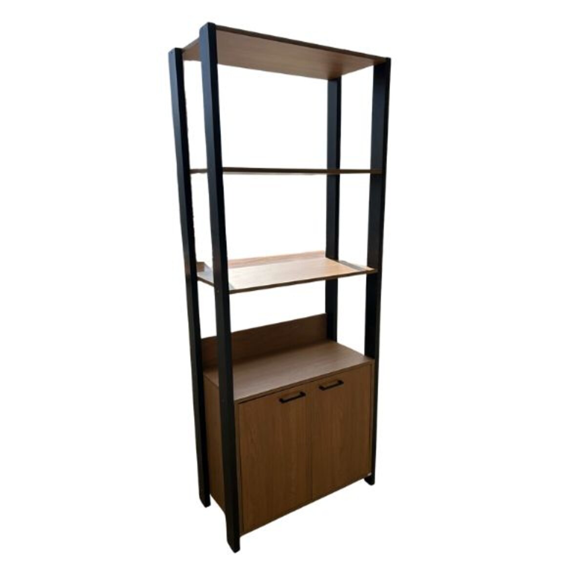 ESTANTE ORGANIZADOR BERLIN 2PUERTAS 072 MIEL / NEGRO CAEMMUN