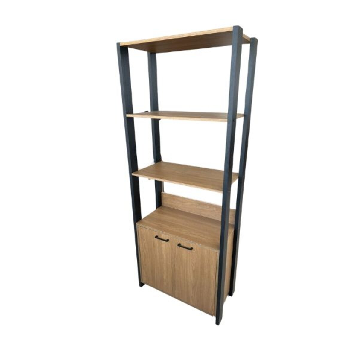 ESTANTE ORGANIZADOR BERLIN 2PUERTAS 072 MIEL / NEGRO CAEMMUN-2