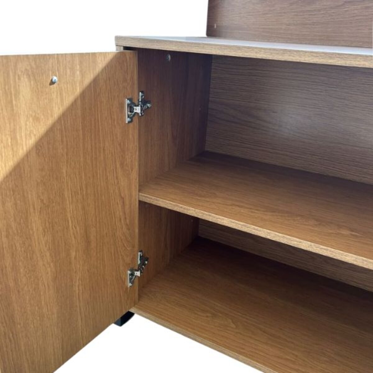 ESTANTE ORGANIZADOR BERLIN 2PUERTAS 072 MIEL / NEGRO CAEMMUN-4