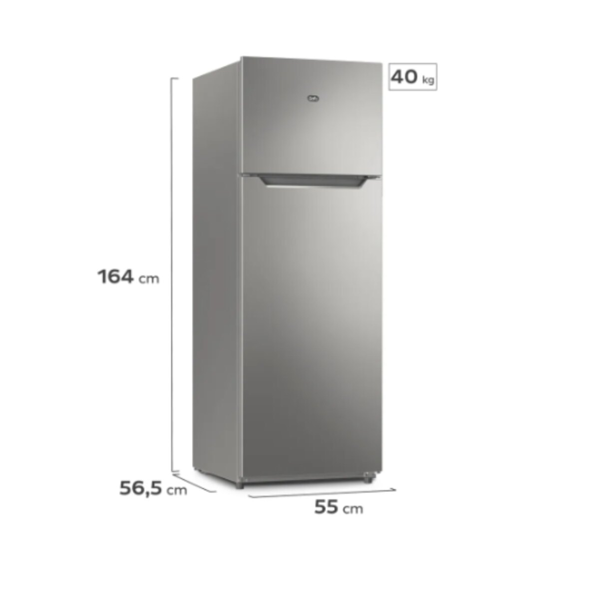 Heladera Gafa 257L Puerta Reversible Plata HGF252P-2