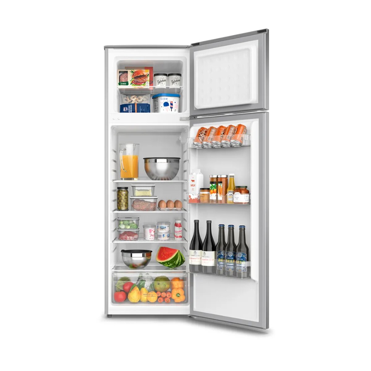 Heladera Gafa 257L Puerta Reversible Plata HGF252P-4