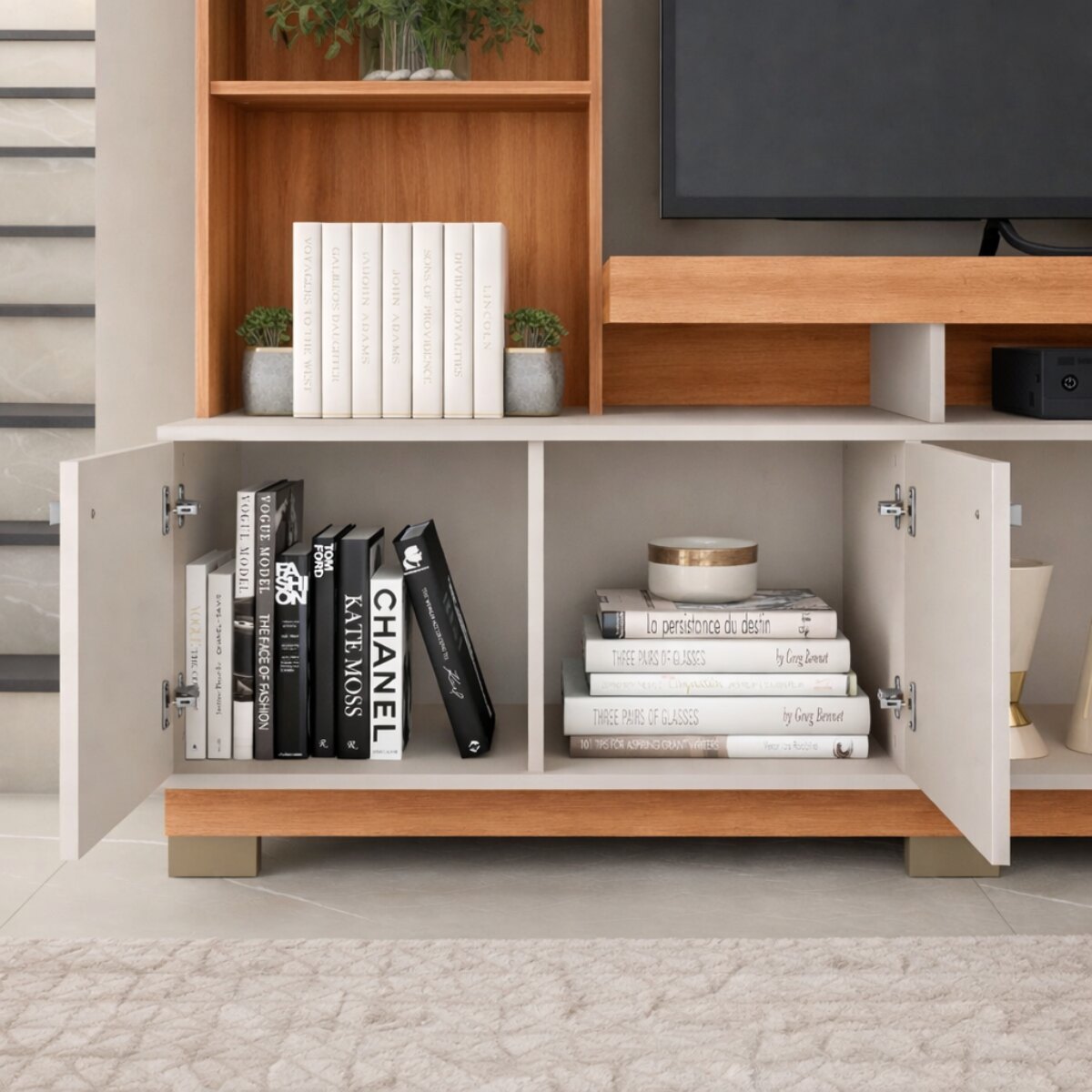 Módulo Rack TV Formosa 2.1 Freijo White-4