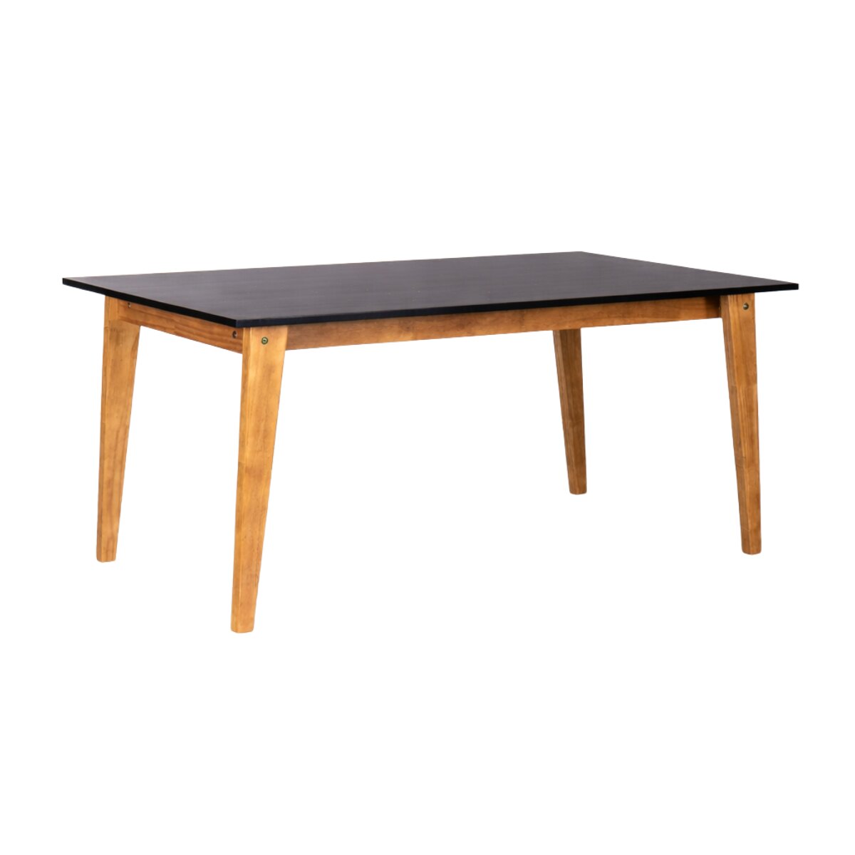 Mesa Escandinava 160 cm Miel Tapa/Negro-1