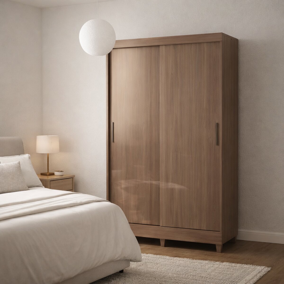 Armario Ropero Fit 2 Puertas Santos Andirá Marrón-2