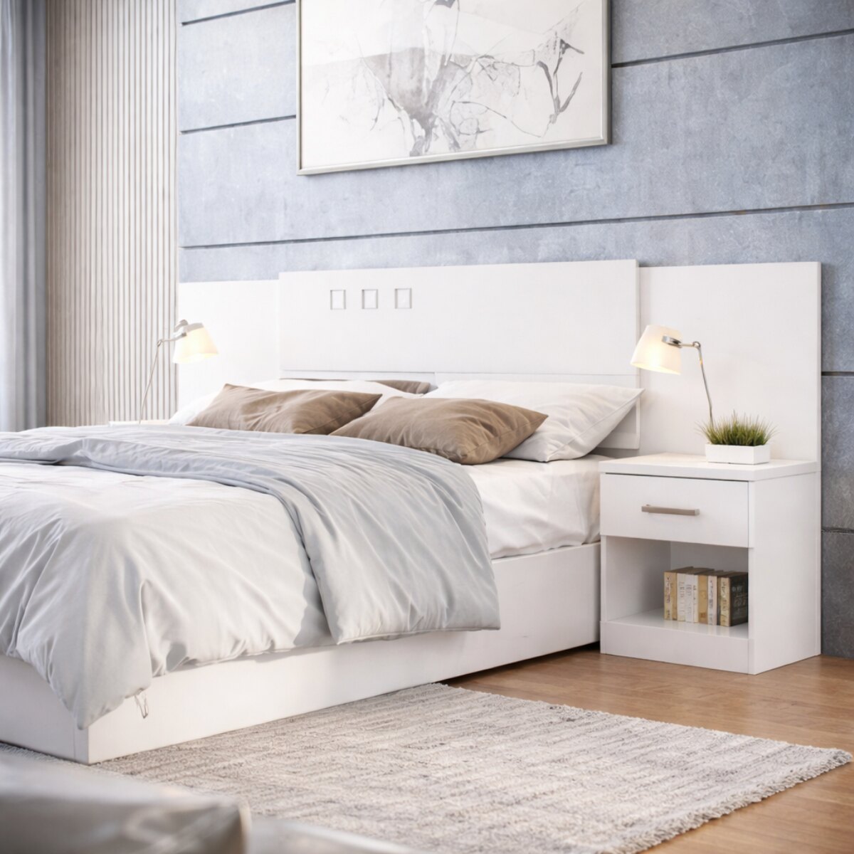 Respaldo Cama Havana Blanco-3