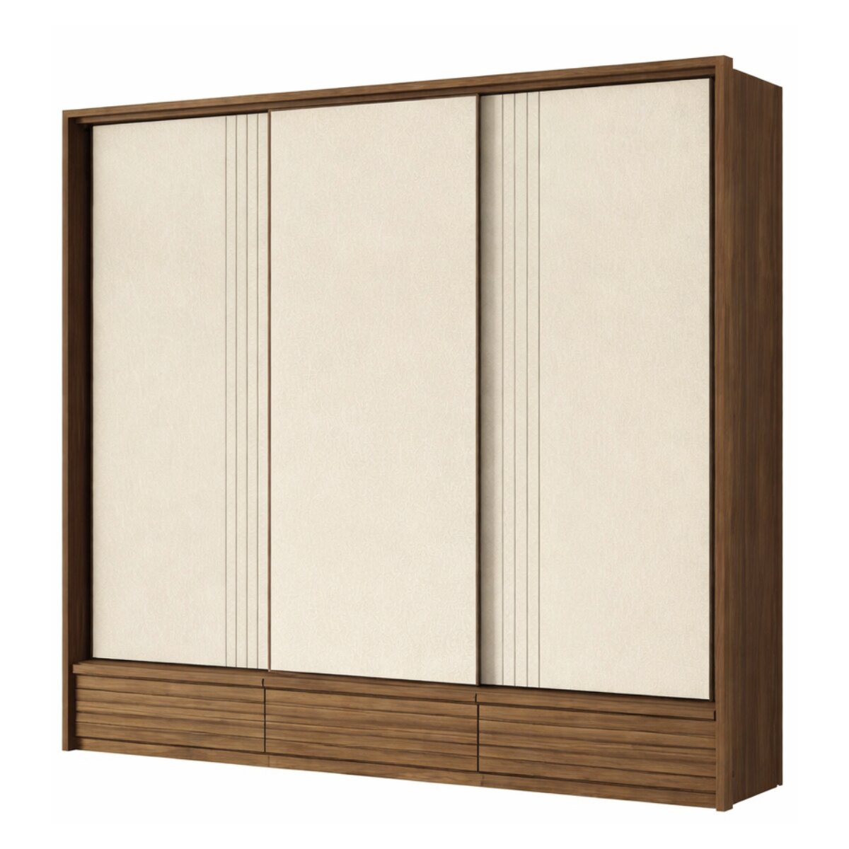 Placard Demócrata Corredizo /jatobá - Arena 3 Puertas-1