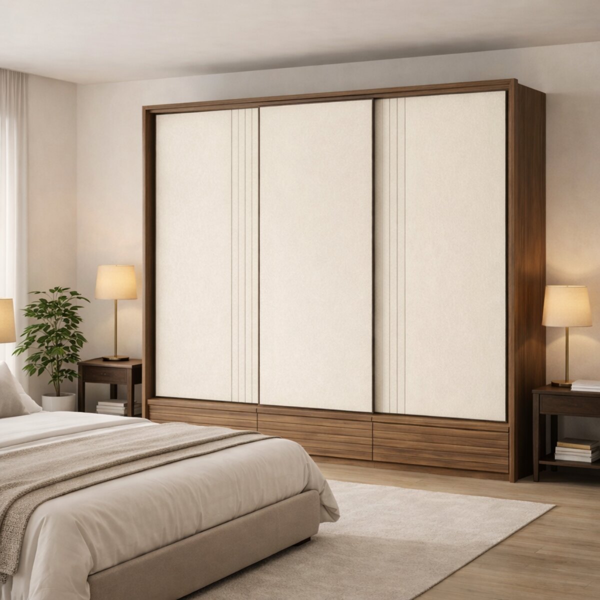 Placard Demócrata Corredizo /jatobá - Arena 3 Puertas-3