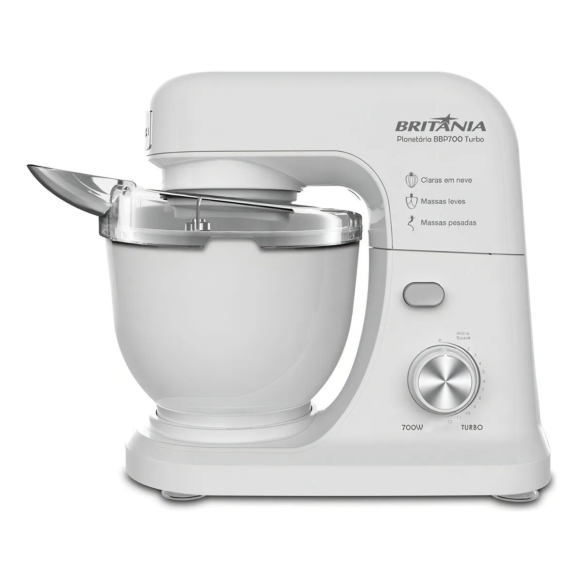 Batidora Planetaria Britania Bbp700v / Blanca 4 Lts. 700w-1