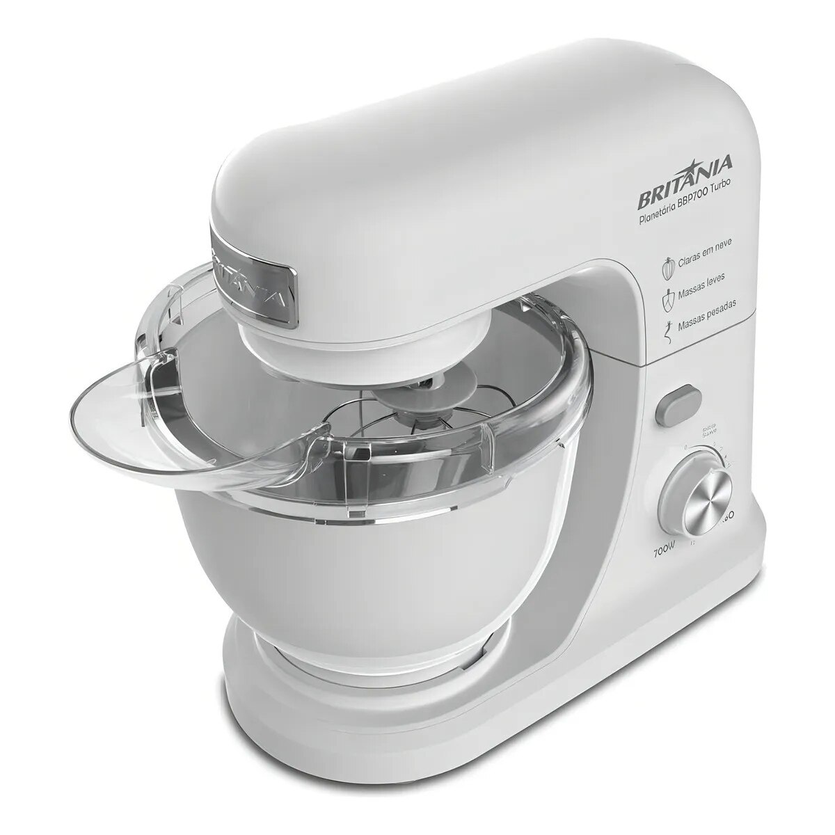Batidora Planetaria Britania Bbp700v / Blanca 4 Lts. 700w-2