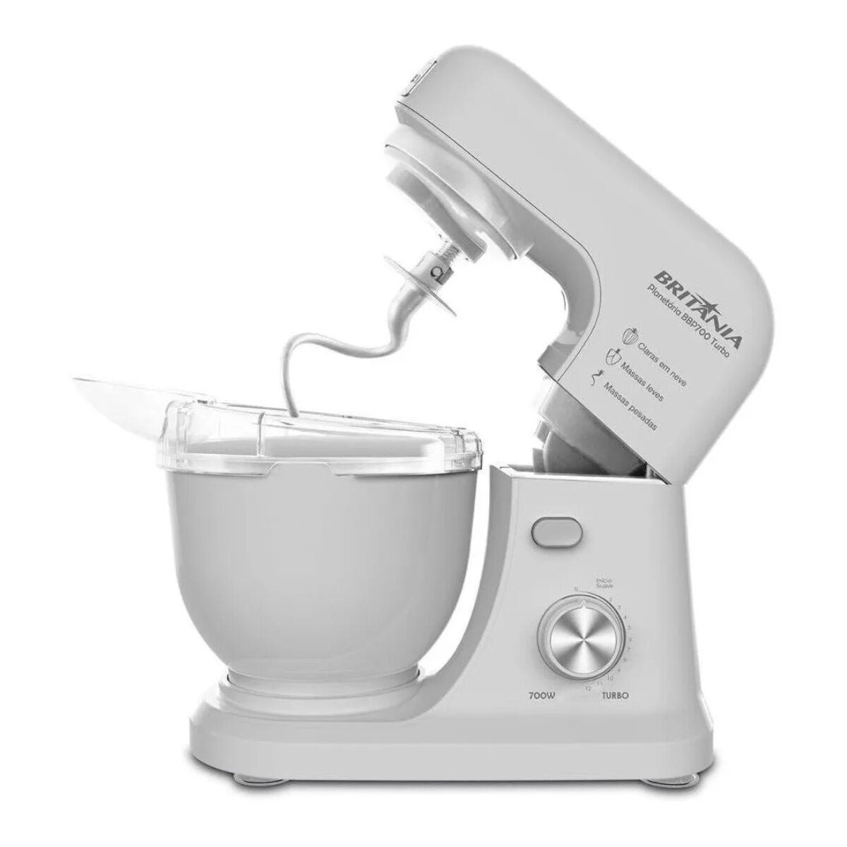 Batidora Planetaria Britania Bbp700v / Blanca 4 Lts. 700w-3