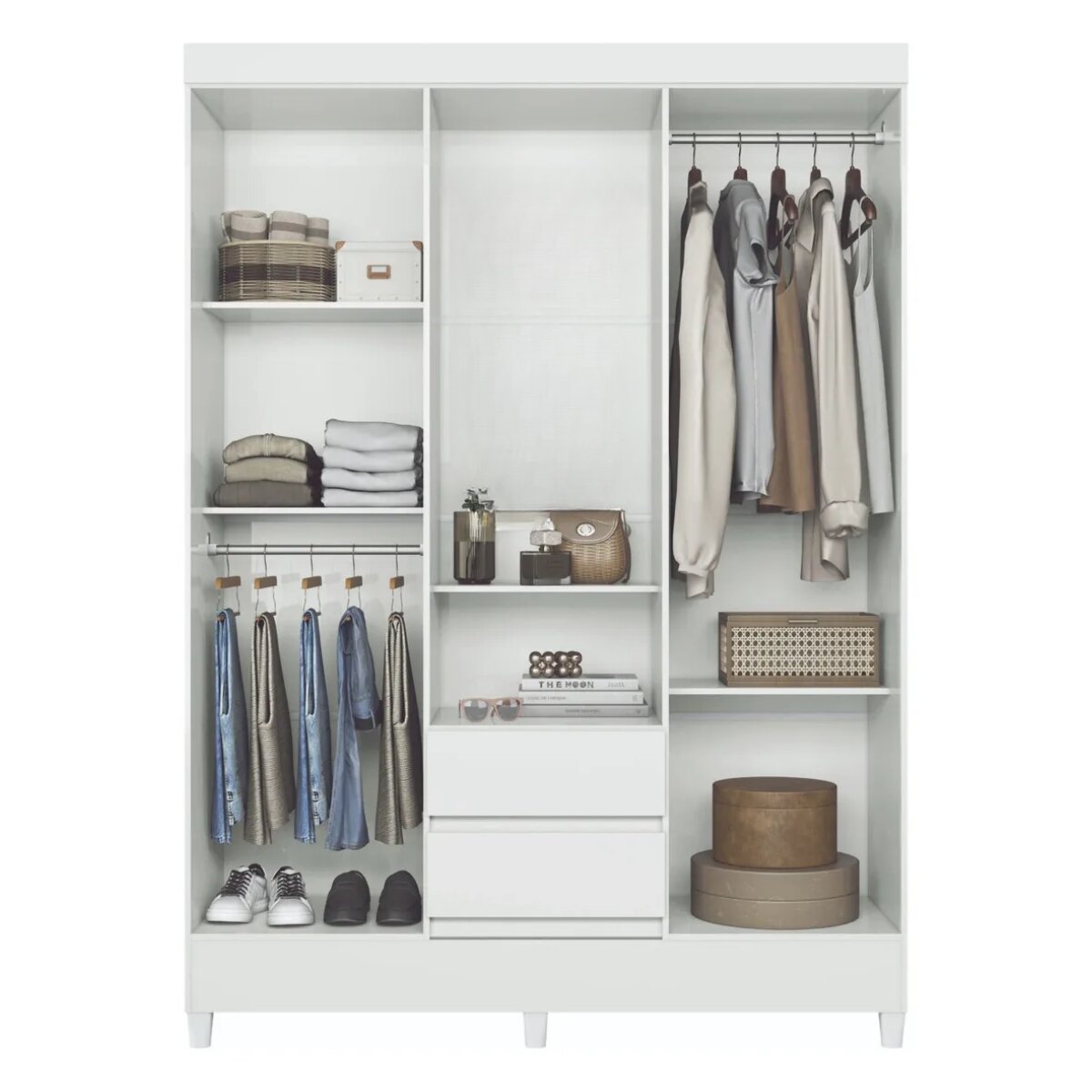 Placard Fit Capelinha / Blanco 4 puertas-3