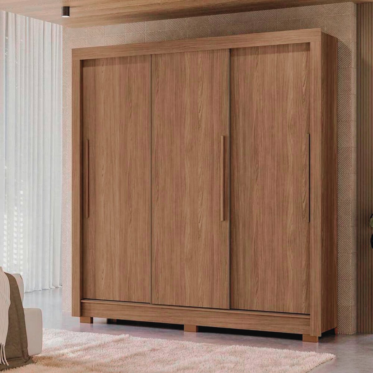 Placard Maringa / jatobá 3 Puertas Corredizas-1