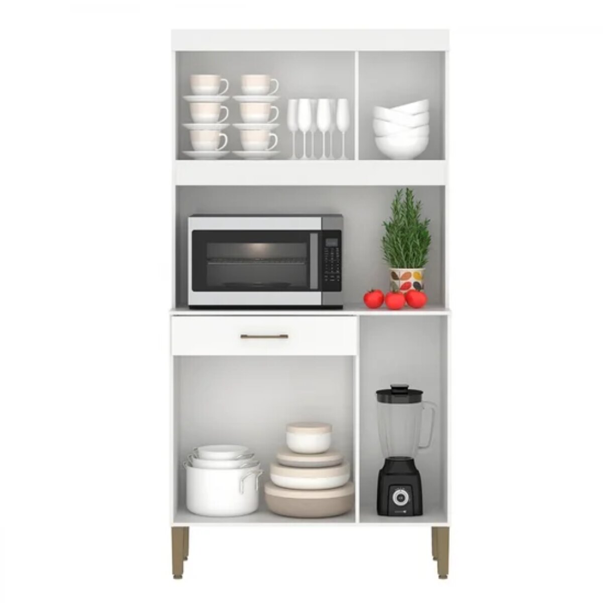 Mueble Modular De Cocina Carla / Blanco-3