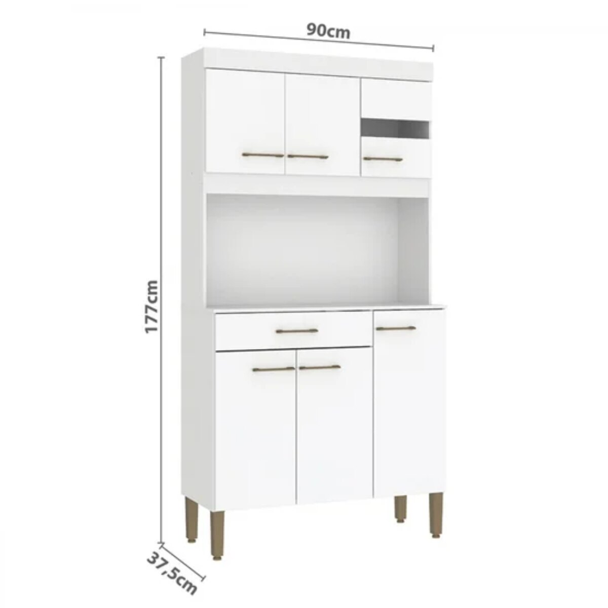 Mueble Modular De Cocina Carla / Blanco-4
