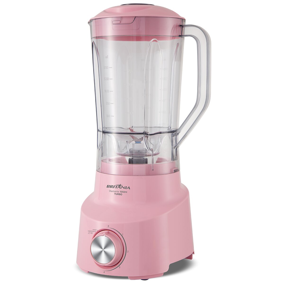 Licuadora Britania Diamante 800 1050w 2,6 Lts Rosa-2