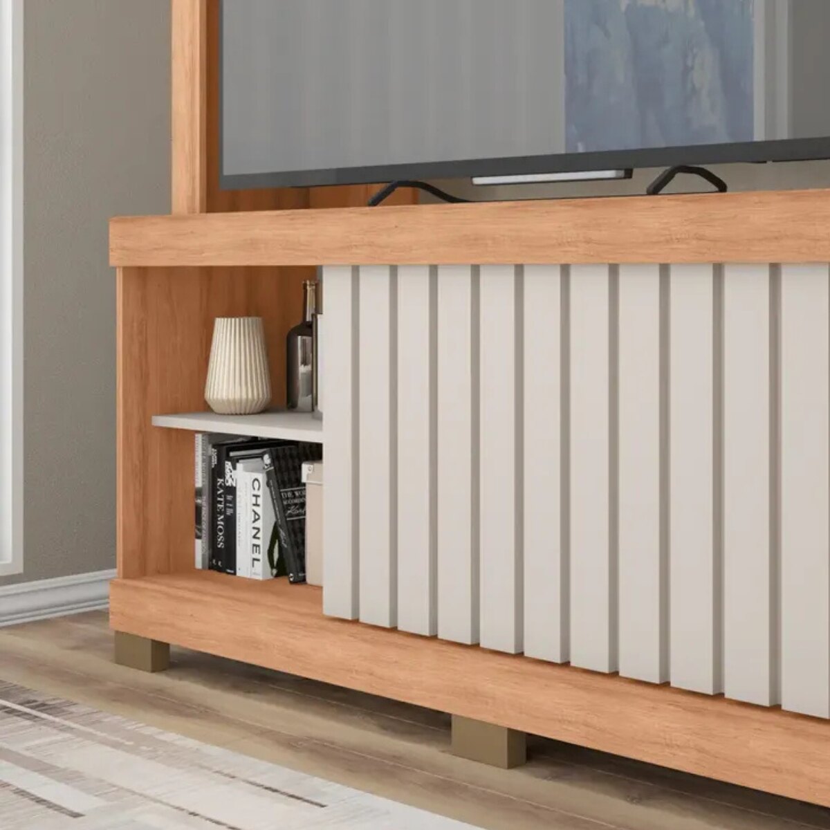 Mueble para TV CINE 1,6 FREIJO WHITE-2