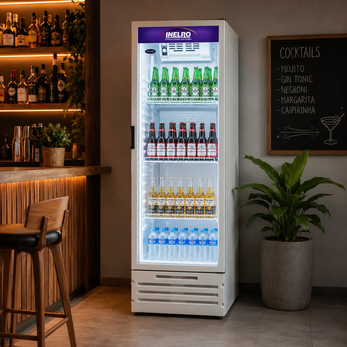 Heladera Exhibidora Inelro MT-450 Vertical 437L Blanca-3