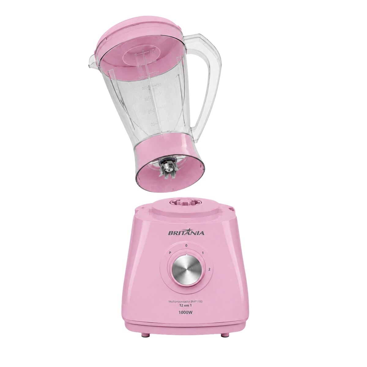 Multiprocesadora Britânia BMP1100RS 12 En 1 1000W Rosa-3