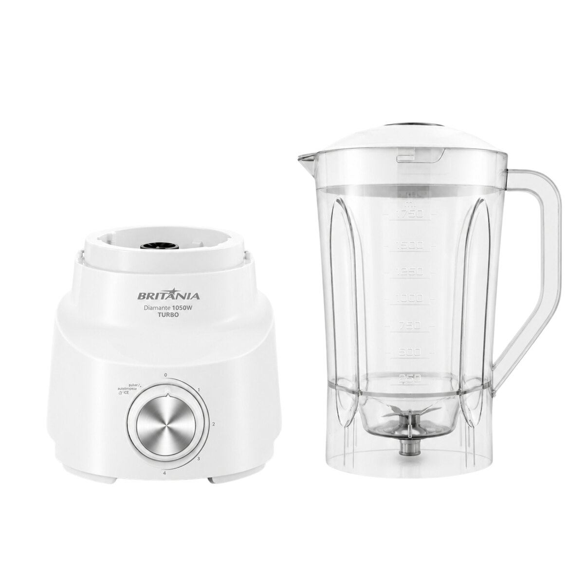 Licuadora Britânia Diamante 800 1050W 2,6L Blanca-3