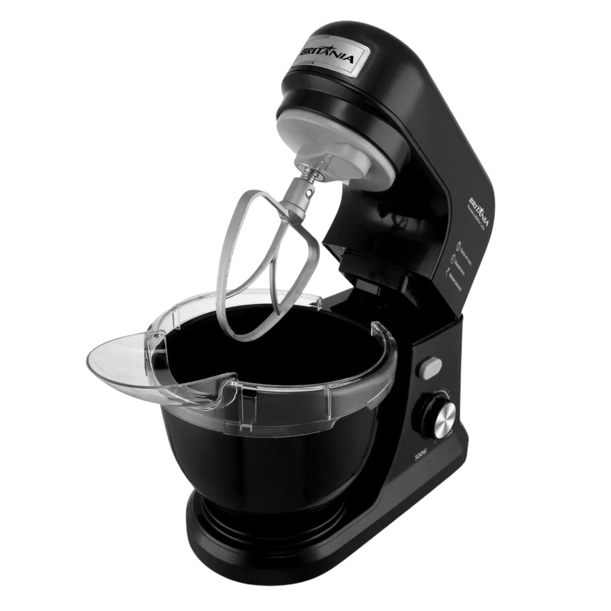 Batidora Planetaria Britânia 700W 4L 12 Velocidades Negra-3