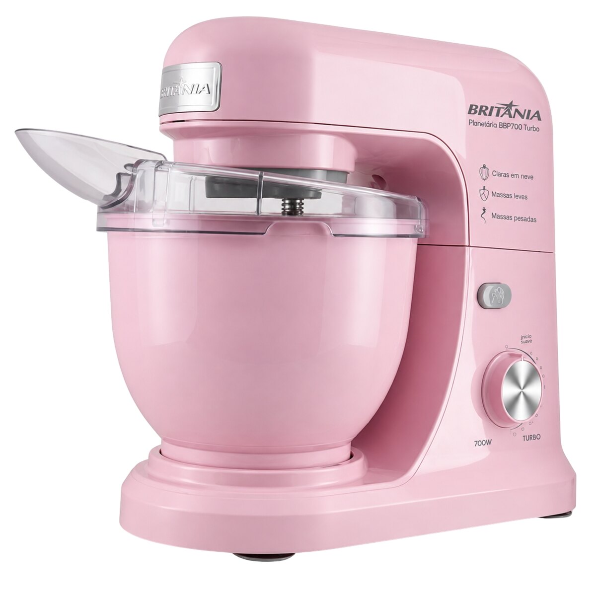 Batidora Planetaria Britânia BBP700RS 700W 4L Rosa-1