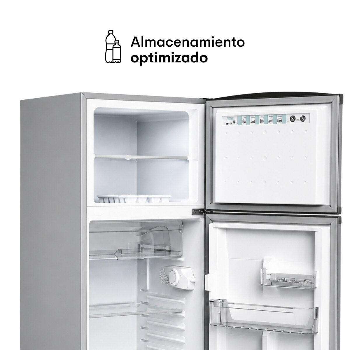 Heladera Bambi 2F1600 Auto Defrost 328L Freezer Plata-4