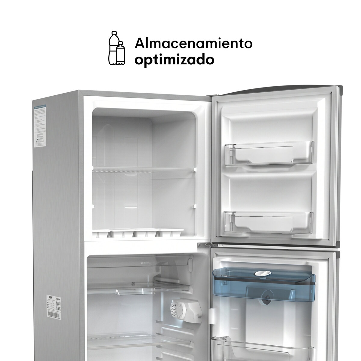 Heladera Bambi 2F1800PDa 386L Dispenser Plata-4
