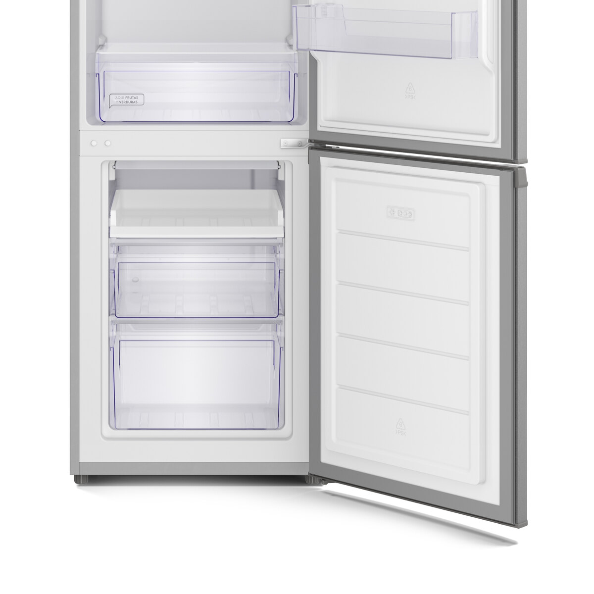 Heladera Gafa HGBF270P Cíclica 254L Bottom Freezer Plata-4