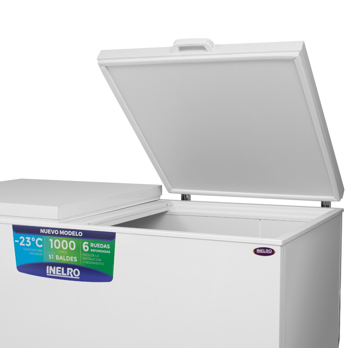 Freezer Comercial Inelro FIH-1000 937L 2 Tapas Blanco-2