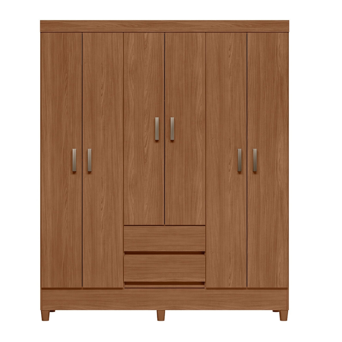 Placard Santos Andirá Fit 6.2 Jequitibá 6 Puertas 2 Cajones-2