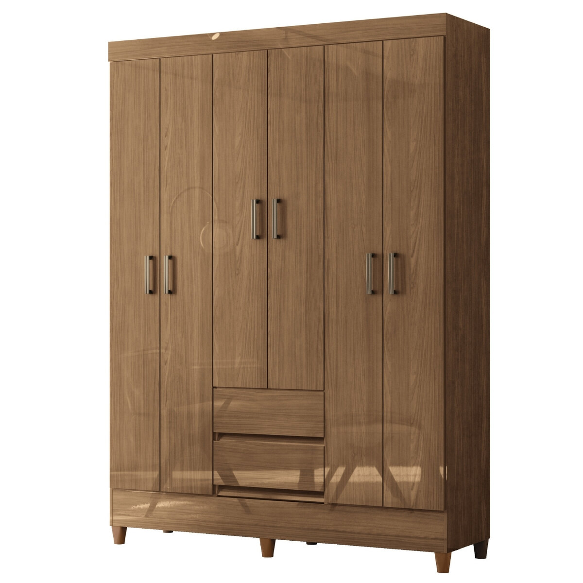 Placard Santos Andirá Fit 6.2 Jequitibá 6 Puertas 2 Cajones-3