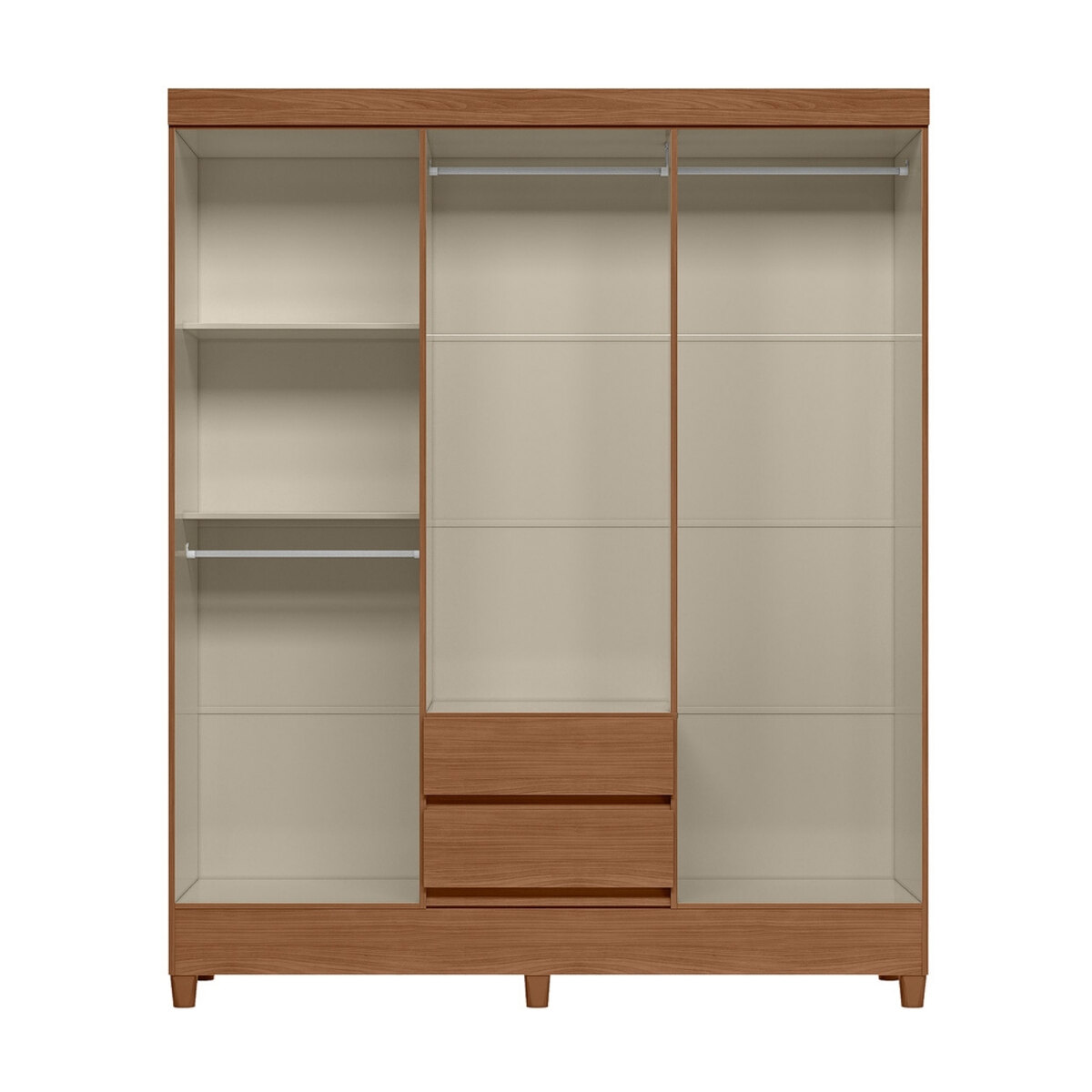 Placard Santos Andirá Fit 6.2 Jequitibá 6 Puertas 2 Cajones-4