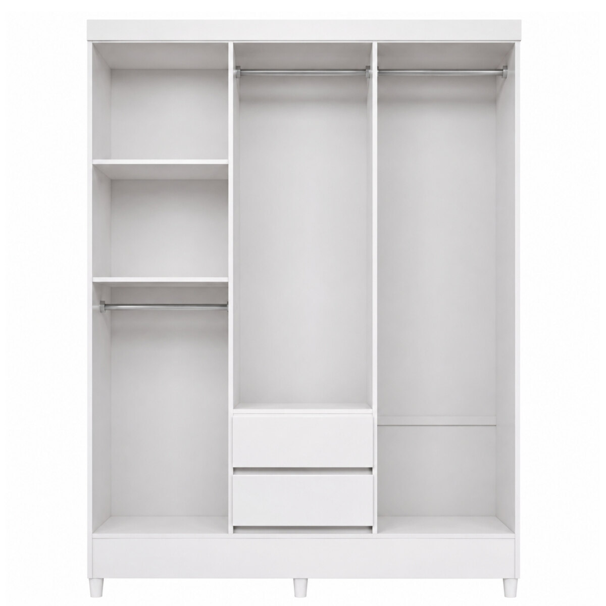 Placard Santos Andirá Fit 6.2 Blanco 6 Puertas 2 Cajones-4