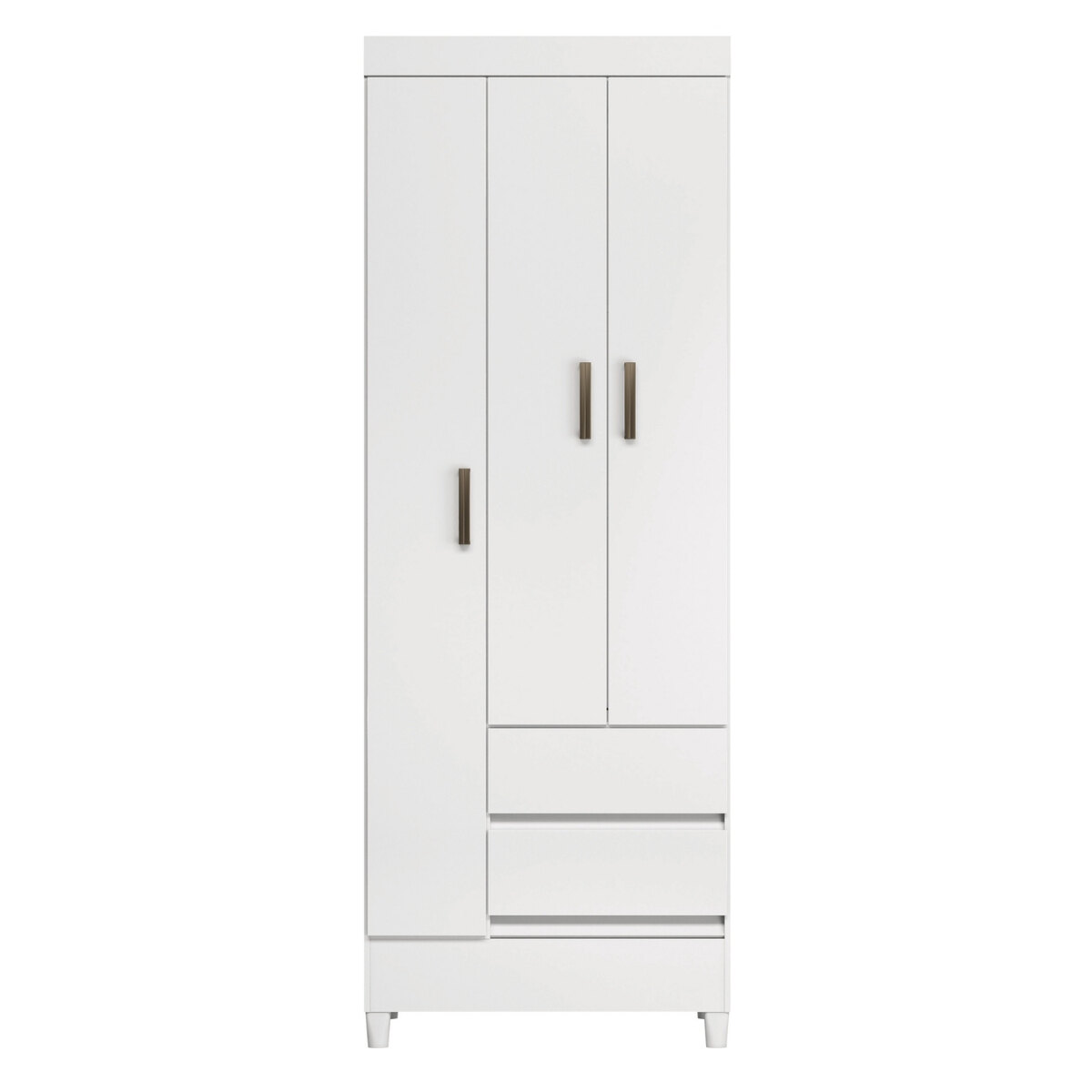 Placard Santos Andirá Fit 3.2 Blanco 3 Puertas 2 Cajones-2
