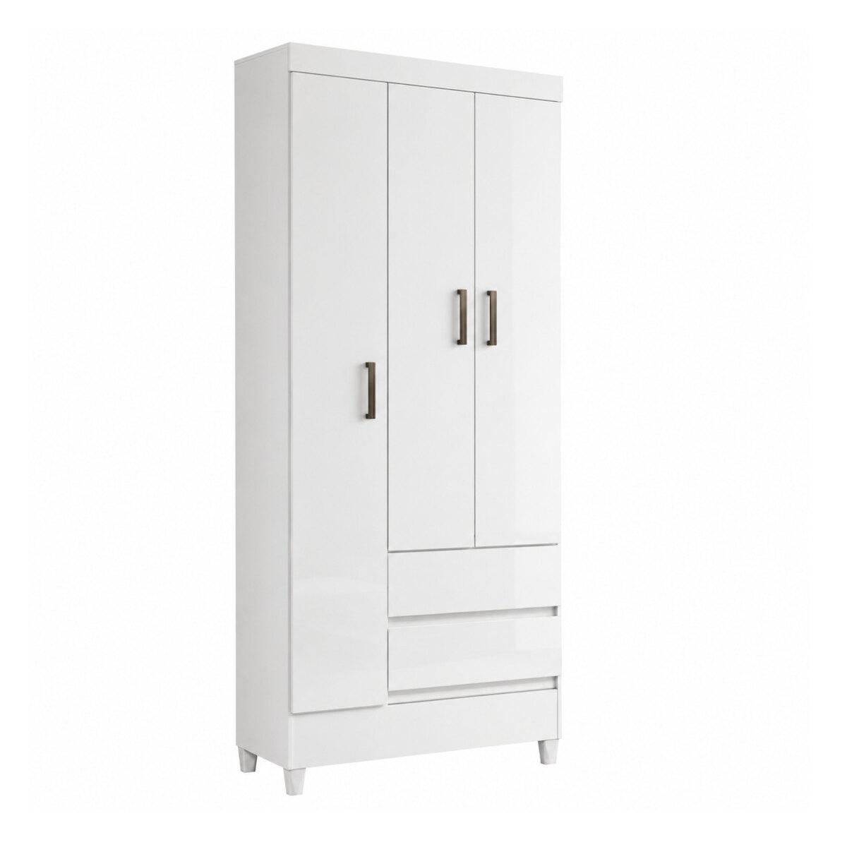 Placard Santos Andirá Fit 3.2 Blanco 3 Puertas 2 Cajones-3