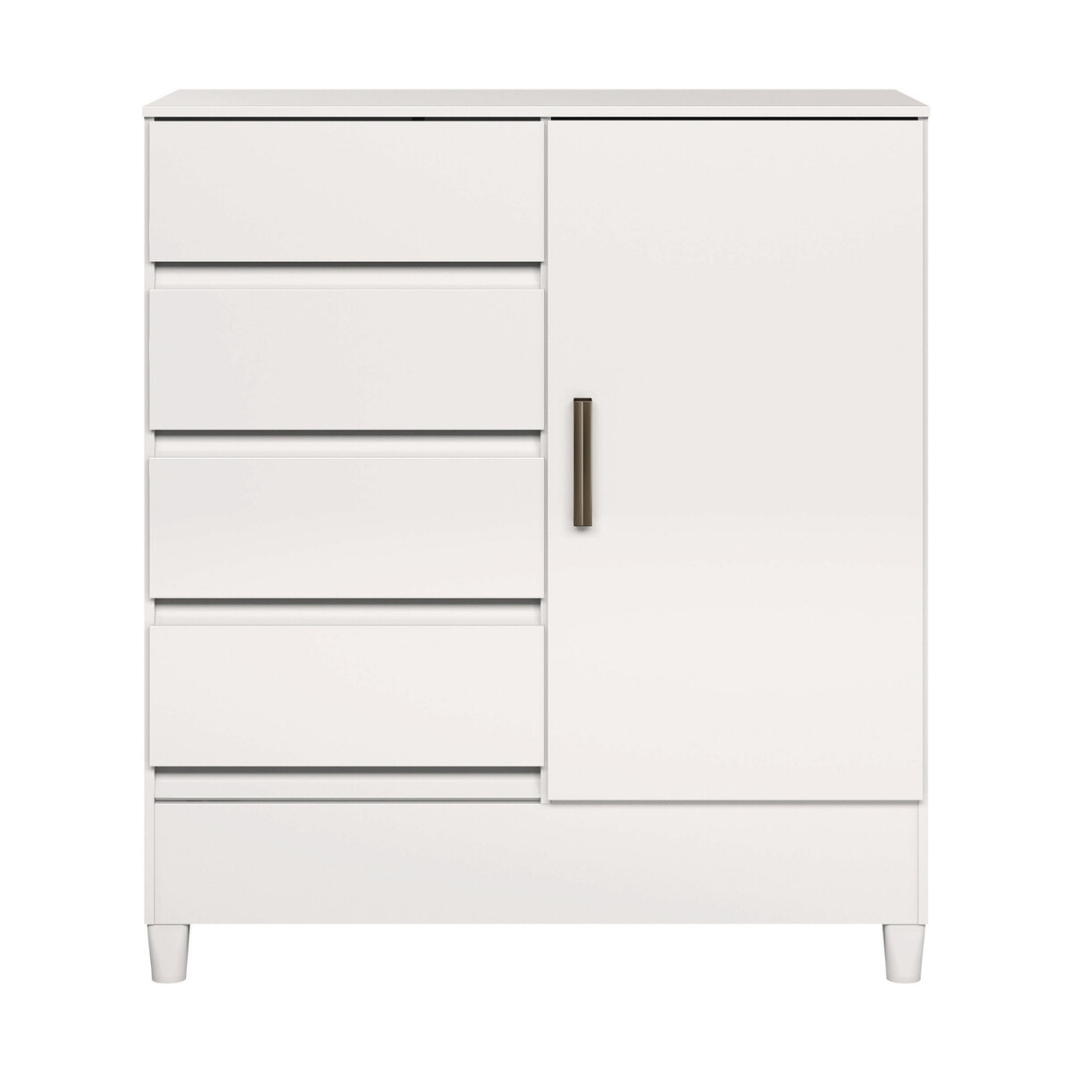 Cómoda Santos Andirá Fit 1.4 4 Cajones 1 Puerta Blanca-2