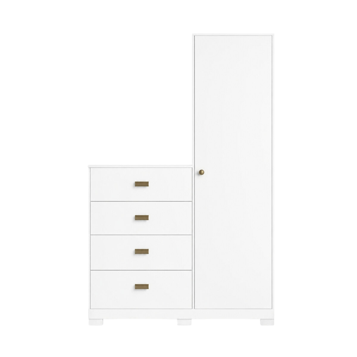 Cómoda Santos Andirá Estilo 1.4 Blanca 4 Cajones-1