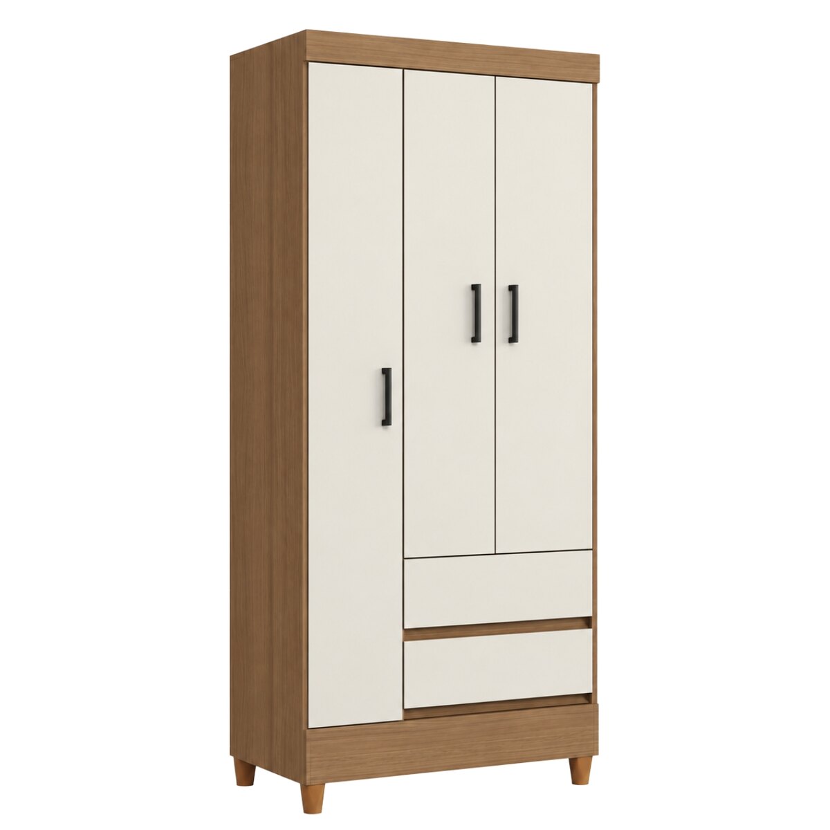 Placard Santos Andirá Fit 3.2 Beige 3 Puertas 2 Cajones-3