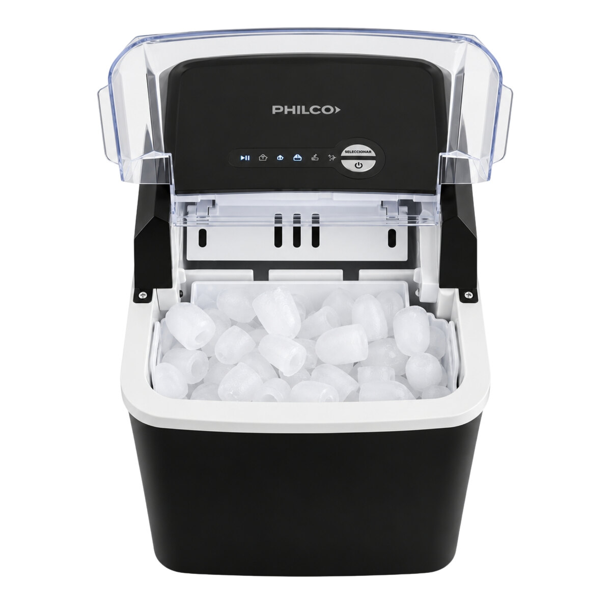 Fábrica De Hielo Philco IMB23PHP 1.2L 2 Tamaños Negro-2