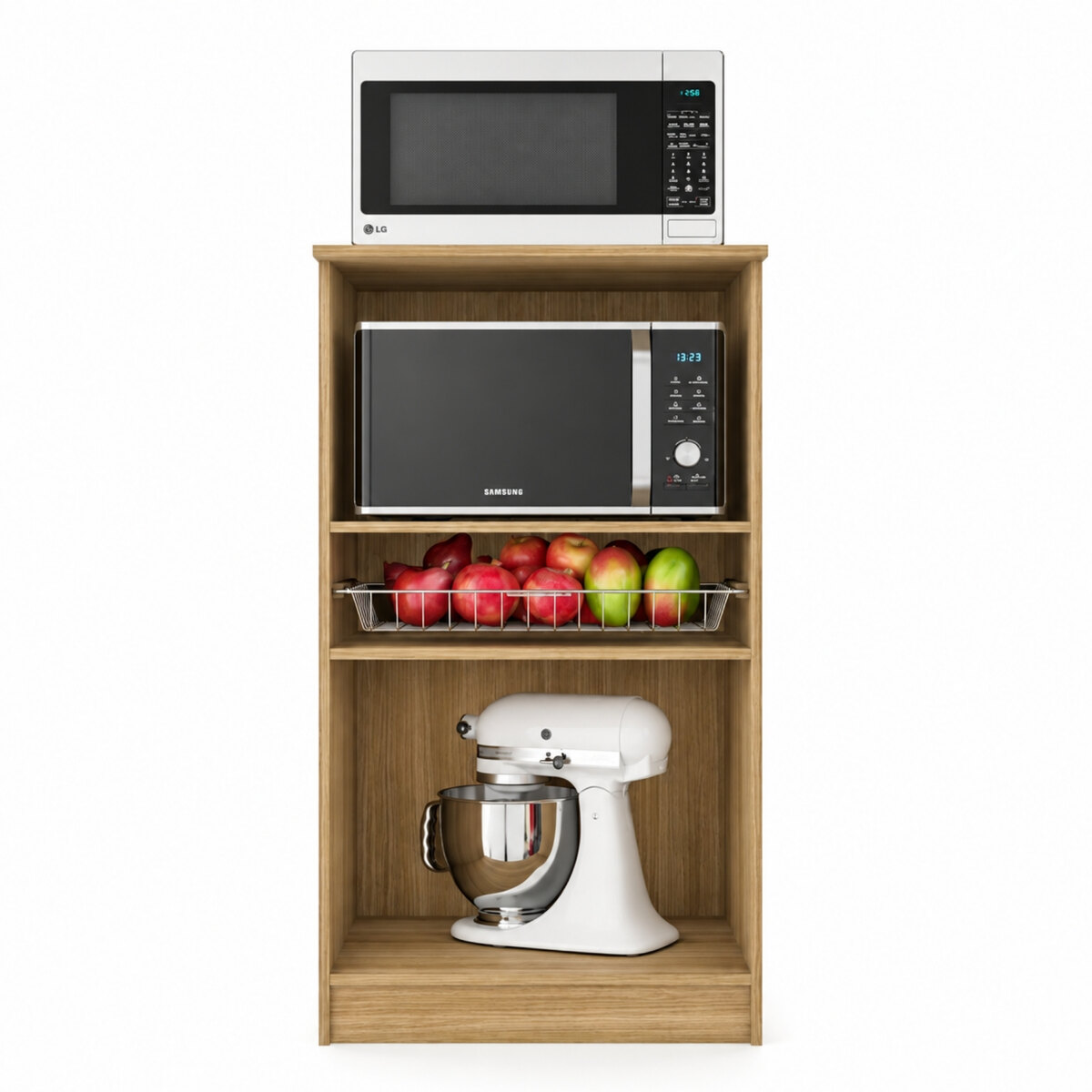 Mueble Microondas Kits Paraná Orion Freijó Blanco 2P-3